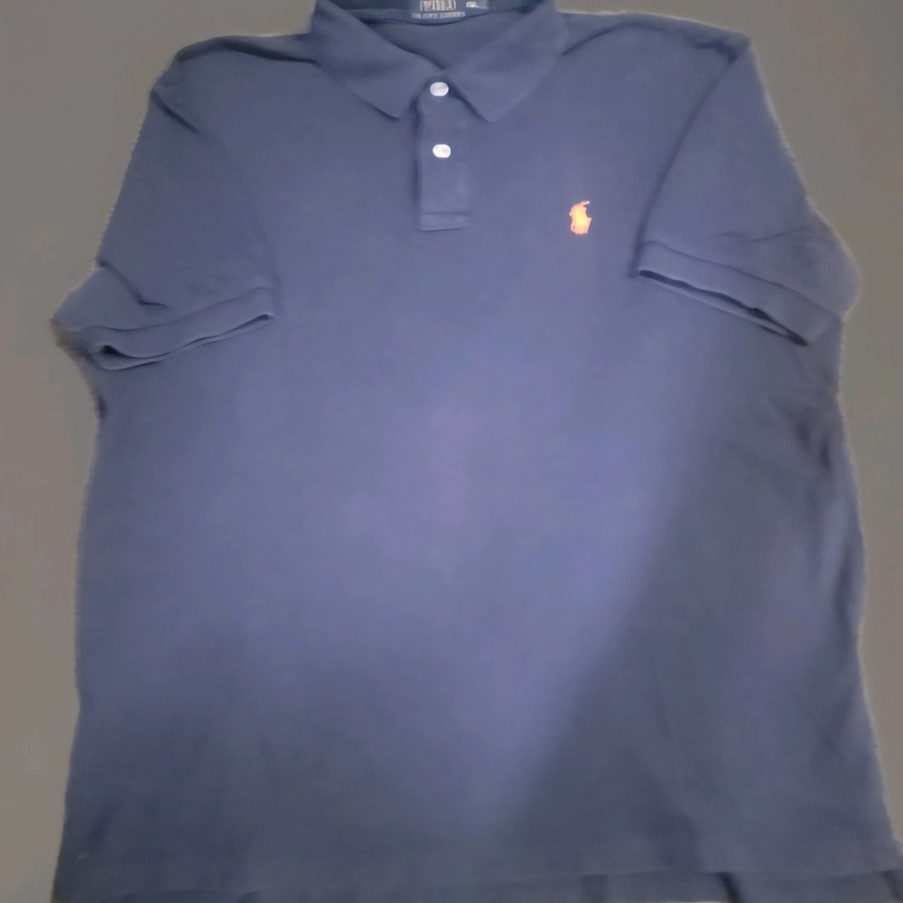 Polo by Ralph Lauren Navy Polo with Orange Pony
